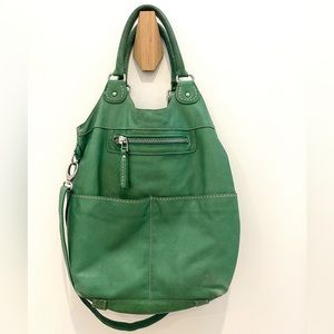 Roots leather purse